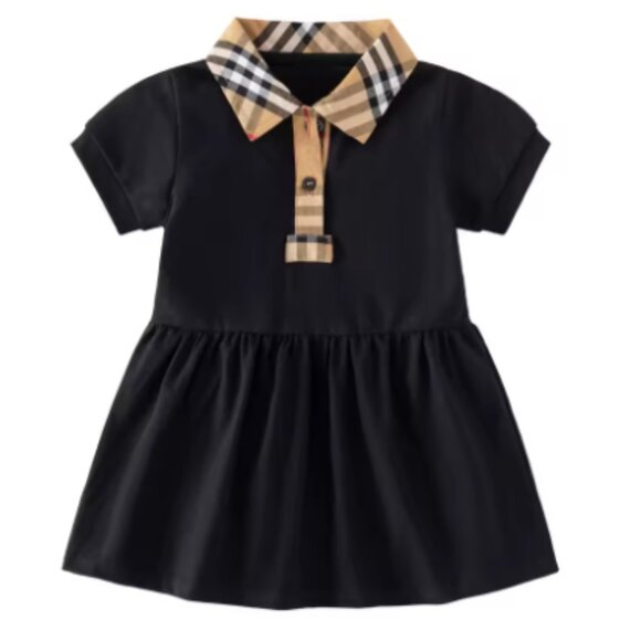 Cotton Summer Dress, Little Girl Dress, Polo Dress, Cotton Dress, Girls Dress - Picture 1 of 3